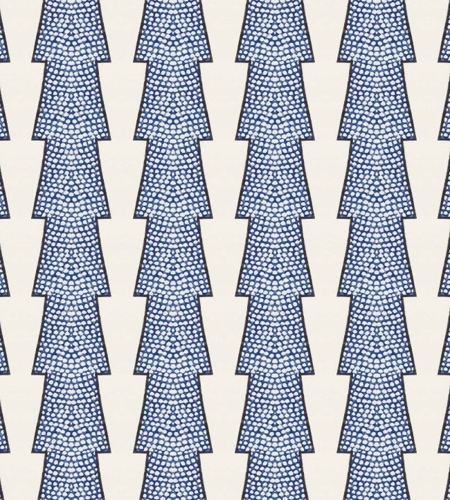 Spot and Arrow Wallpaper by Ottoline Blue