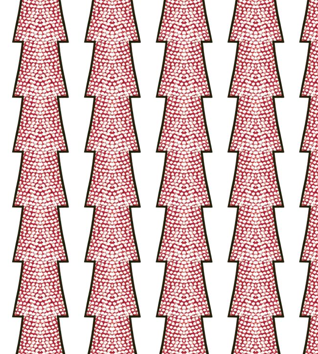 Spot and Arrow Wallpaper by Ottoline Red