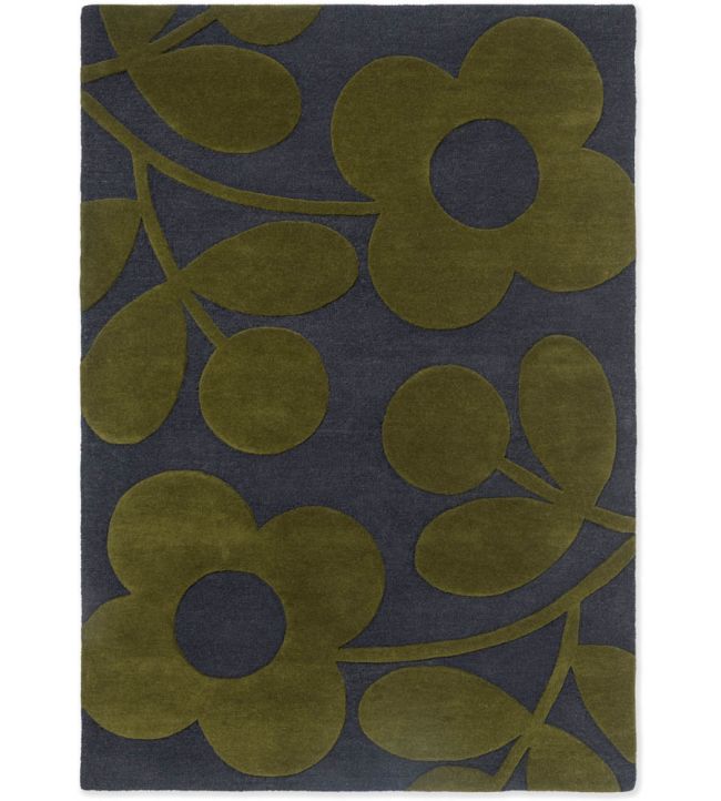 Orla Kiely Sprig Stem rug Marine 63908120180-US Marine
