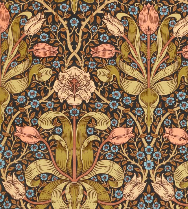 Spring Thicket Velvet Fabric by Morris & Co Old Fashioned