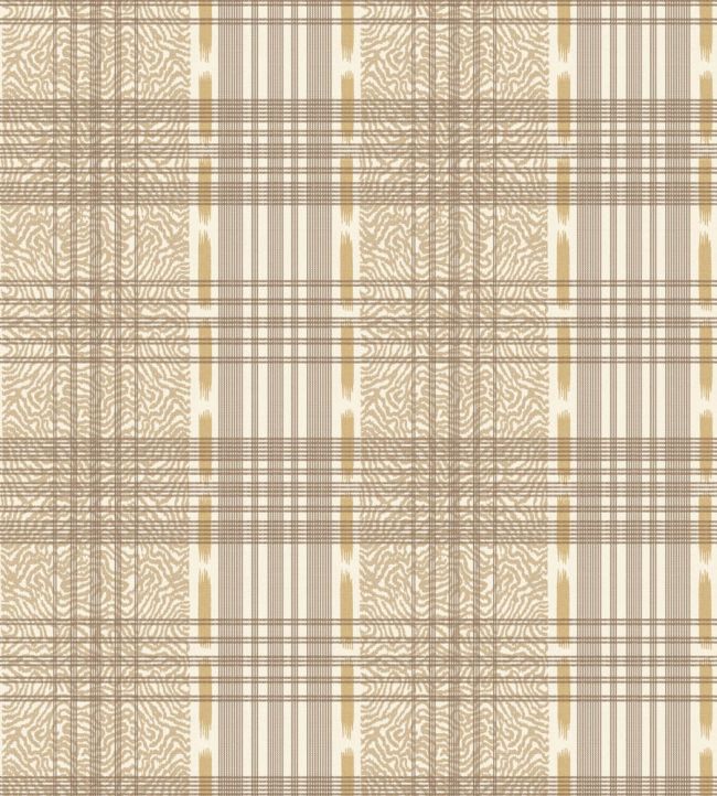 Squiggle Check Wallpaper by George & Minnie Barley