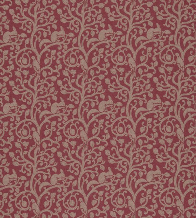 Squirrel & Dove Wool Fabric by Sanderson Cherry