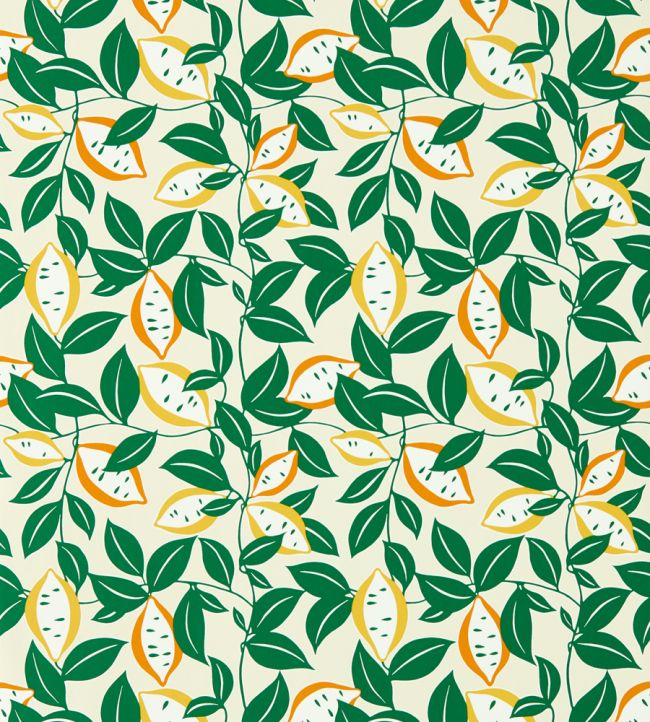 St Clements Wallpaper by Scion Lemon / Tangerine