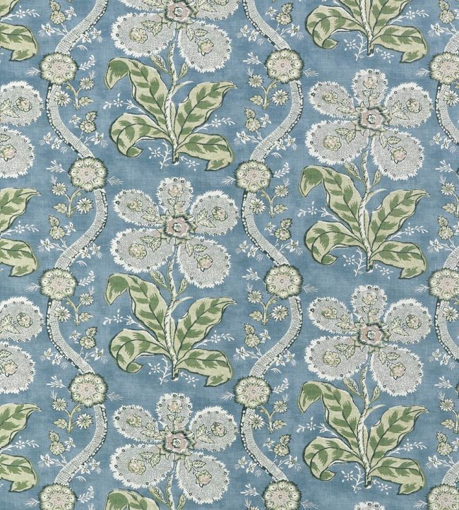 St. Gilles Fabric by Anna French Mineral and Green
