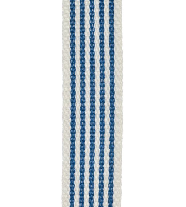 St Ives Stripe Braid Trimming by Ian Mankin Cobalt