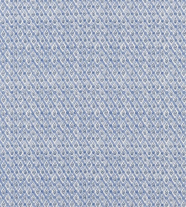 St John Street Trellis Fabric by Designers Guild Woad