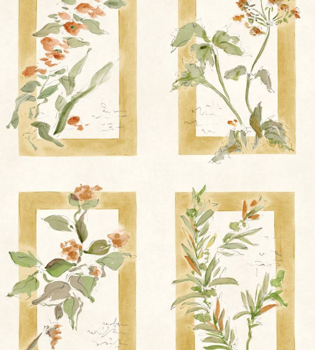 Sta Cruz Wallpaper by Coordonne Ocre