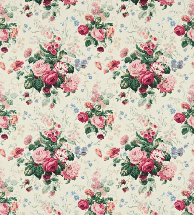 Stapleton Park Fabric by Sanderson Cream/Pink