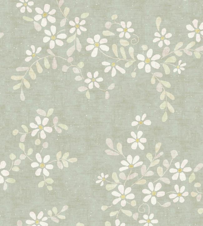 Stellata Fabric by Lewis & Wood Mistletoe