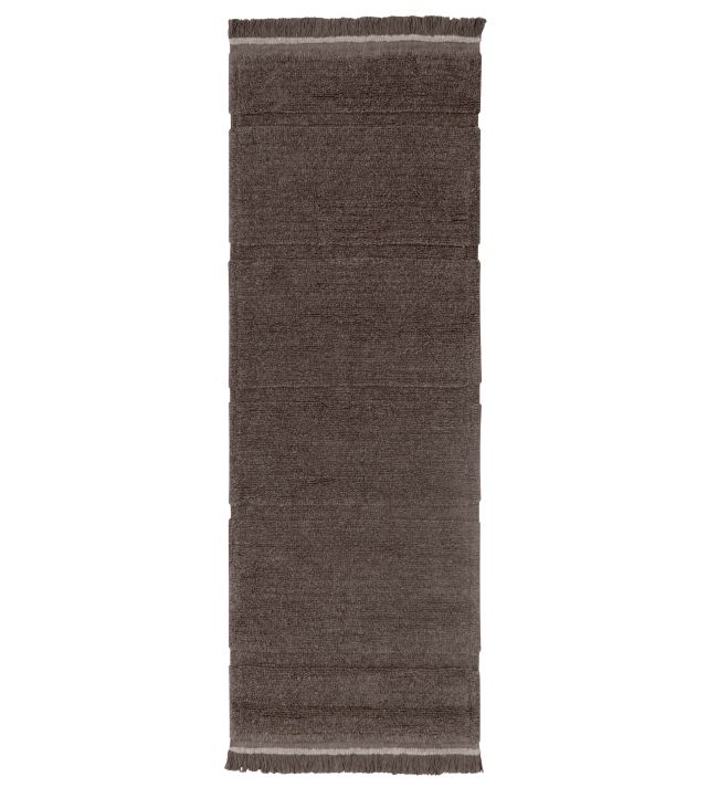 Lorena Canals Steppe Runner rug Sheep Brown WO-STEPPE-BW-R Sheep Brown