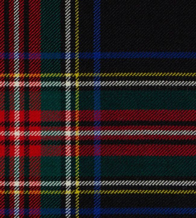 Stewart Black Mod Fabric by The Isle Mill Black