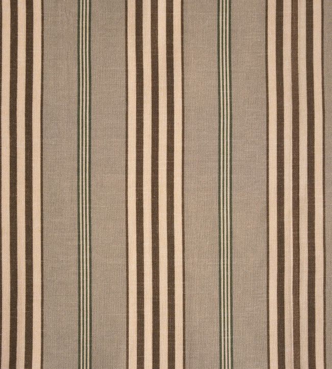Steyning Fabric by Titley and Marr Walnut, Jade & Lichen