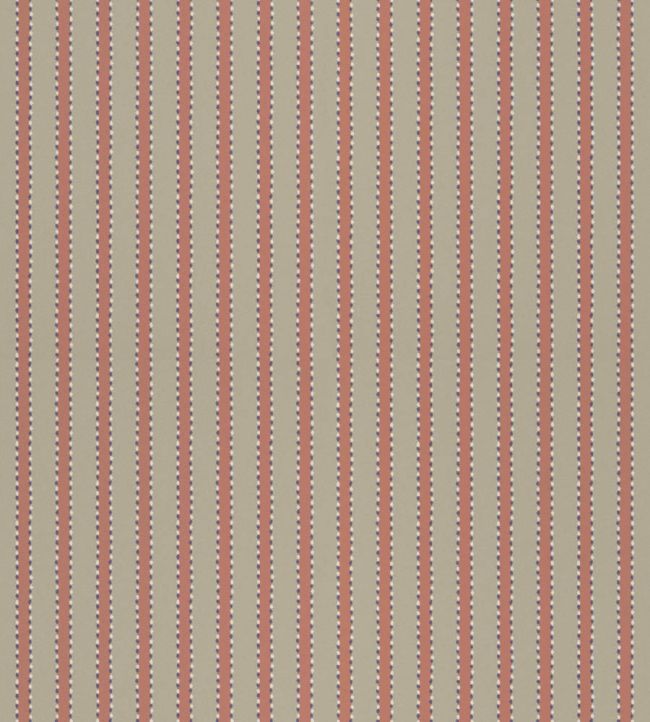Stiched Stripe Wallpaper by Langelid Von Bromssen Coral