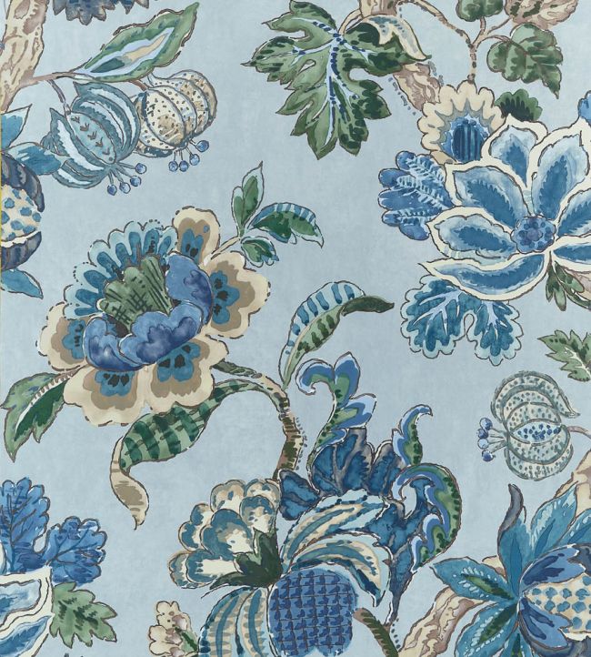 Stockbridge Wallpaper by Anna French Blue