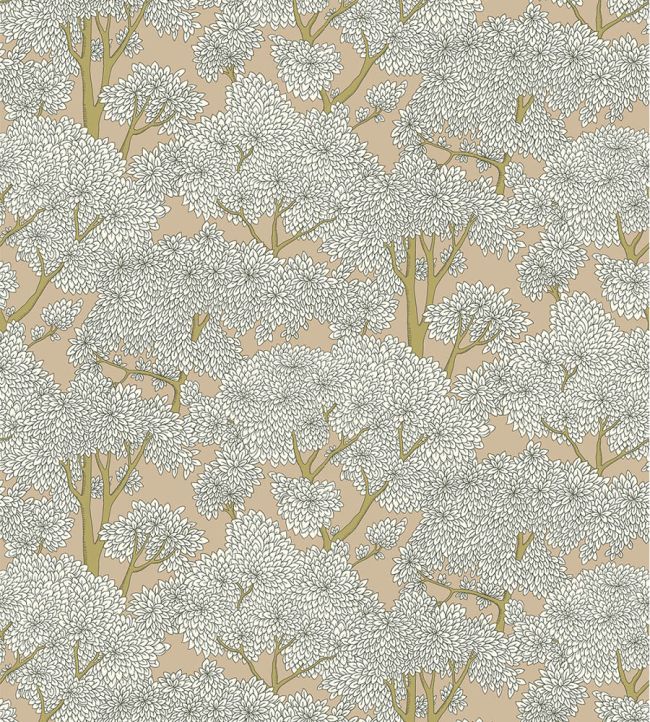 Stockend Woods Wallpaper by Josephine Munsey Stepping Stone and Cotswold White