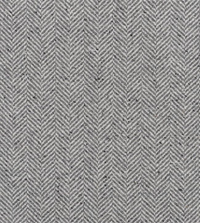 Stoneleigh Herringbone Fabric by Ralph Lauren Grey Flannel