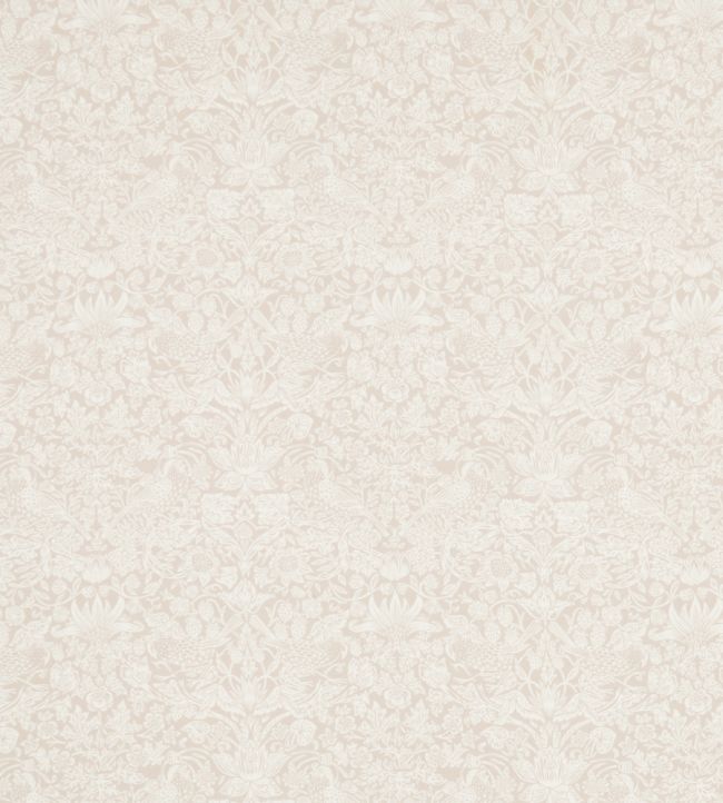 Strawberry Meadowfield in Chiltern Linen Fabric by Liberty Pewter Plaster Pink