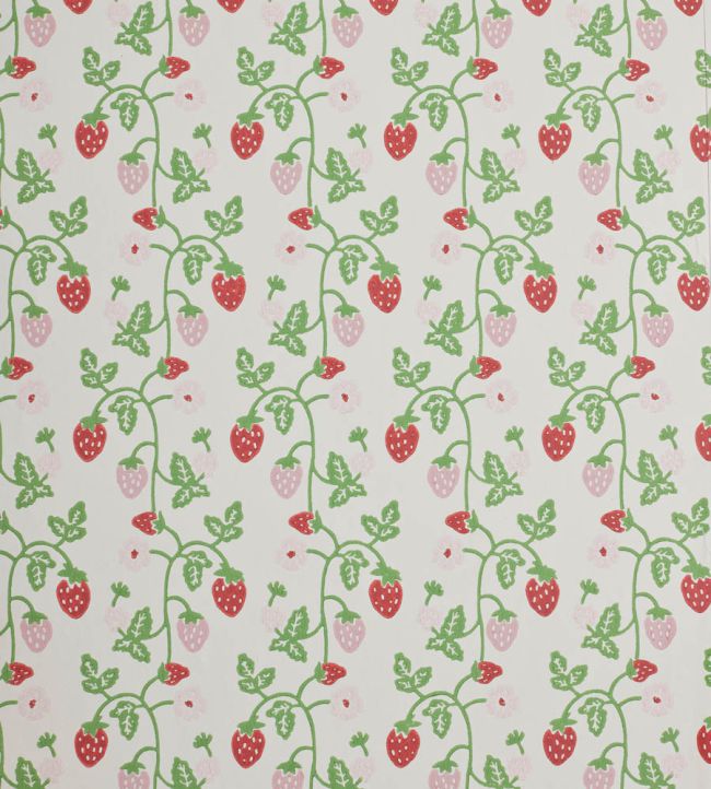 Strawberry Wallpaper by Molly Mahon Grass