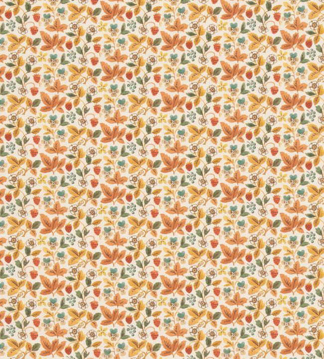 Strawberry Tea Fabric by George & Minnie Daffodil