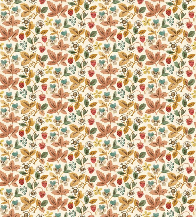 Strawberry Tea Wallpaper by George & Minnie Daffodil
