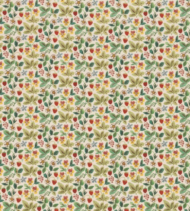 Strawberry Tea Fabric by George & Minnie Emerald