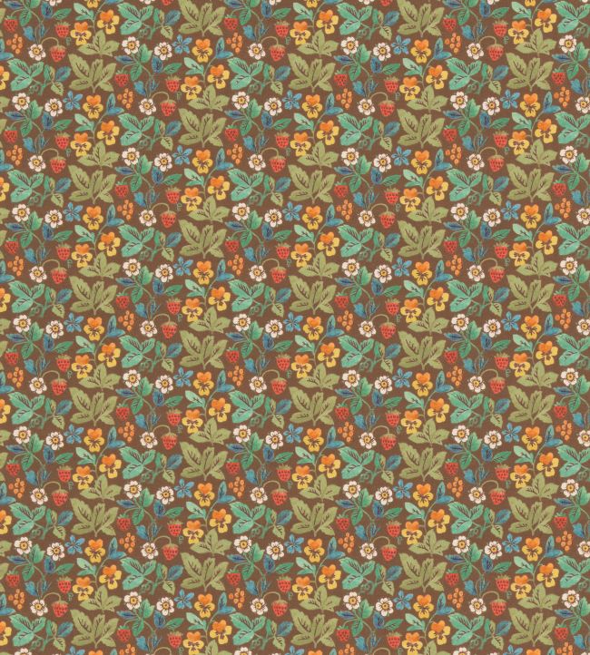 Strawberry Tea Fabric by George & Minnie Walnut