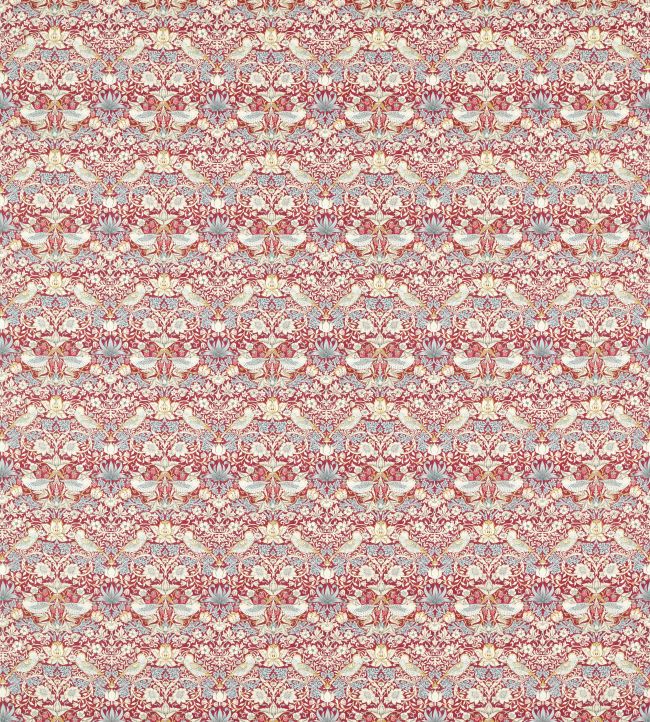 Strawberry Thief Fabric by Clarke & Clarke Plum