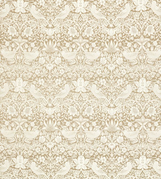 Strawberry Thief Jacquard Fabric by Clarke & Clarke Linen