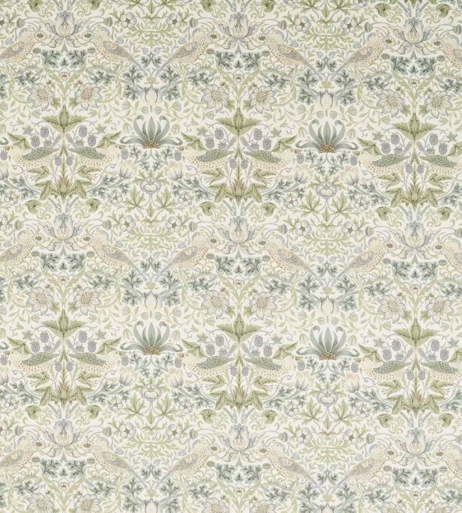 Strawberry Thief Wide Width Fabric by Morris & Co Lilac/Sage