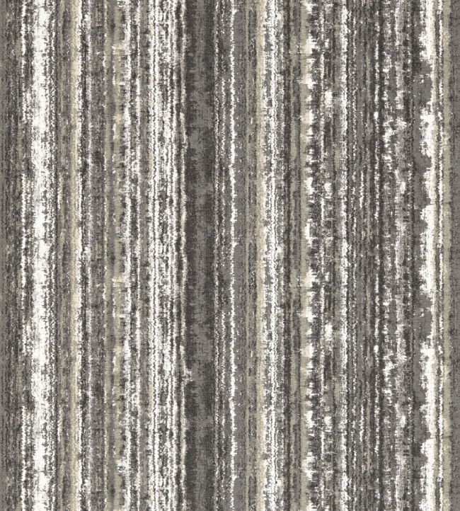 Striatus Wallpaper by Clarke & Clarke Charcoal/Gilver
