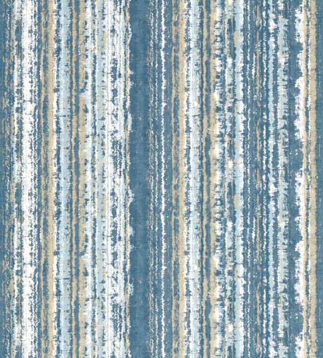 Striatus Wallpaper by Clarke & Clarke Midnight