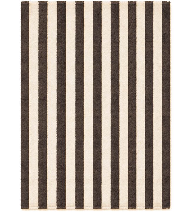 Lorena Canals Stripes Cotton rug Natural/Dark Grey C-STRP-DGR-XS Natural/Dark Grey