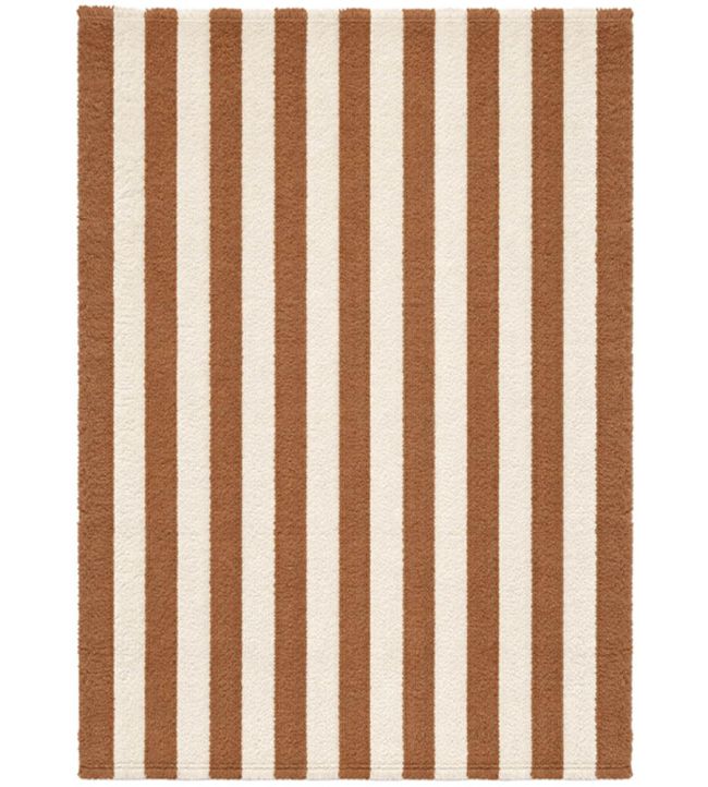 Lorena Canals Stripes Cotton rug Natural/Toffee C-STRP-TOF-XS Natural/Toffee