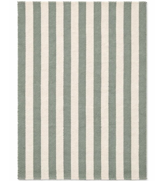 Lorena Canals Stripes Cotton rug Natural/Vintage Blue C-STRP-VBL-XS Natural/Vintage Blue