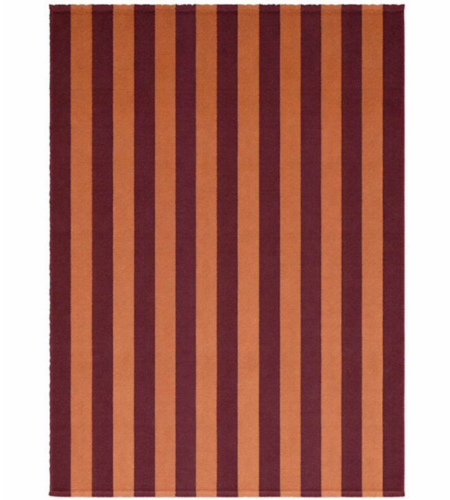 Lorena Canals Stripes Cotton rug Terracotta/Marsala C-STRP-TERMAR-XS Terracotta/Marsala