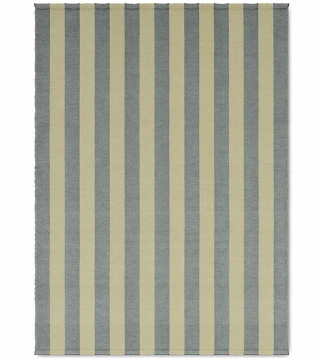 Lorena Canals Stripes Cotton rug Vintage Blue/Lint C-STRP-VBLLNT-XS Vintage Blue/Lint