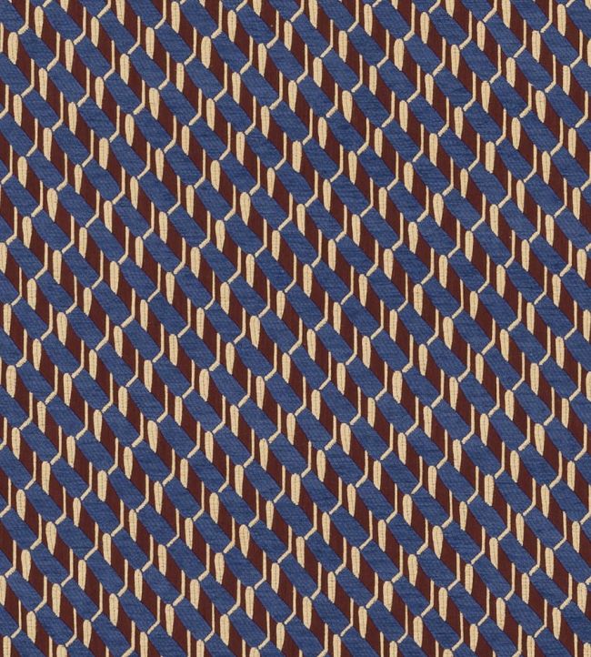 Stripes Fabric by Nobilis Royal Blue