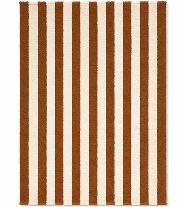 Lorena Canals Stripes Wool rug Cinnamon WO-STRP-CIN-XS Cinnamon