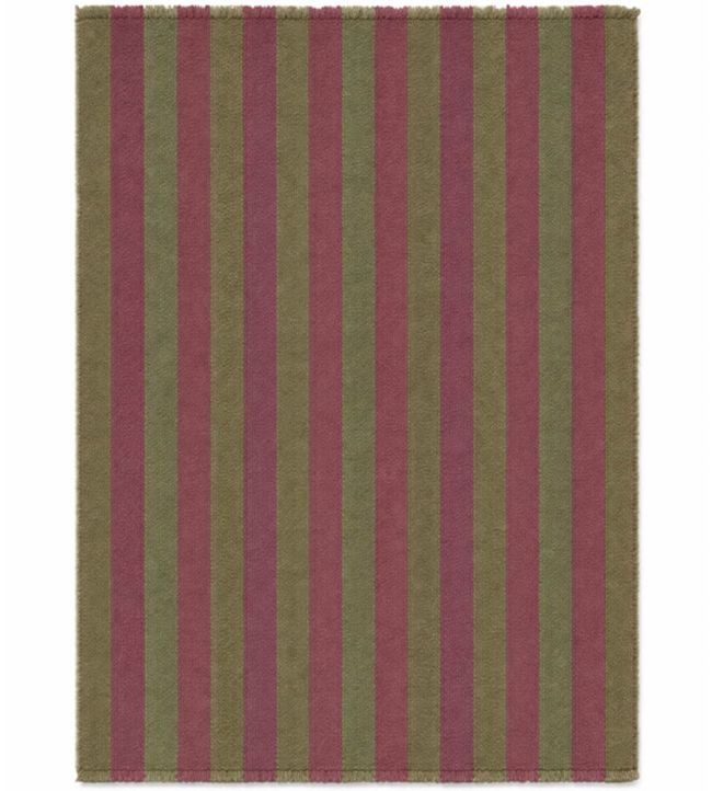 Lorena Canals Stripes Wool rug Khaki/Marsala WO-STRP-KAKMAR-XS Khaki/Marsala