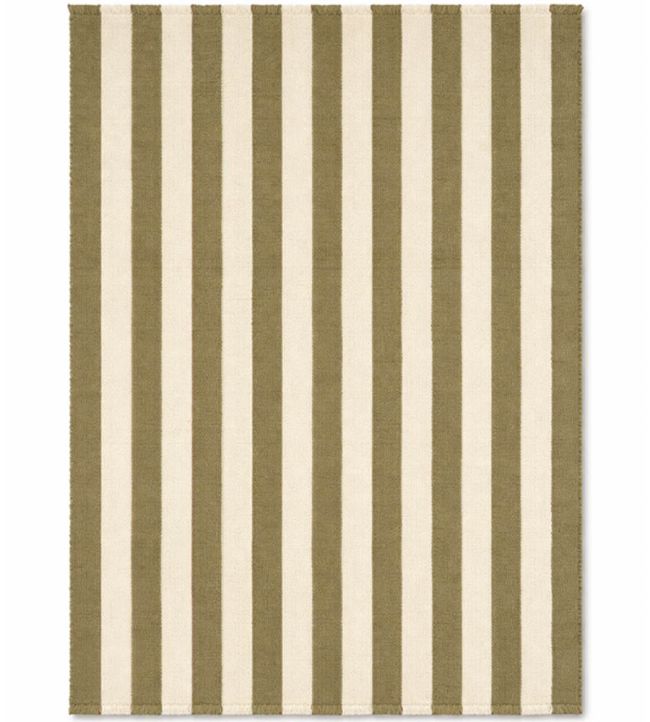 Lorena Canals Stripes Wool rug Khaki WO-STRP-KAK-XS Khaki