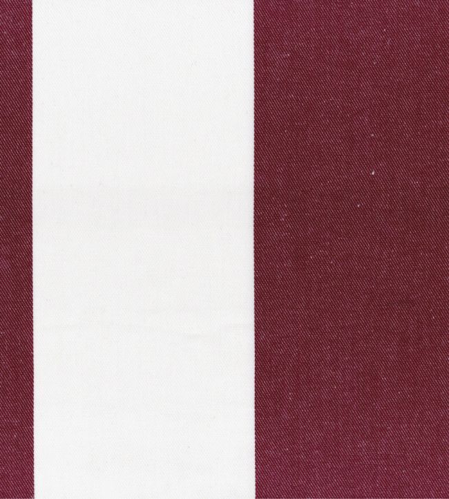 Studio Stripe Fabric by Ian Mankin Claret