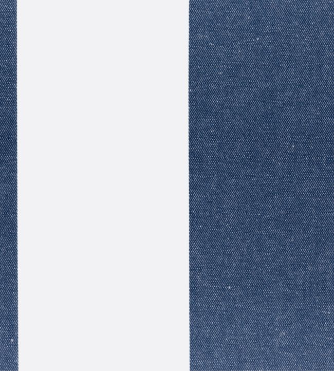 Studio Stripe Fabric by Ian Mankin Navy