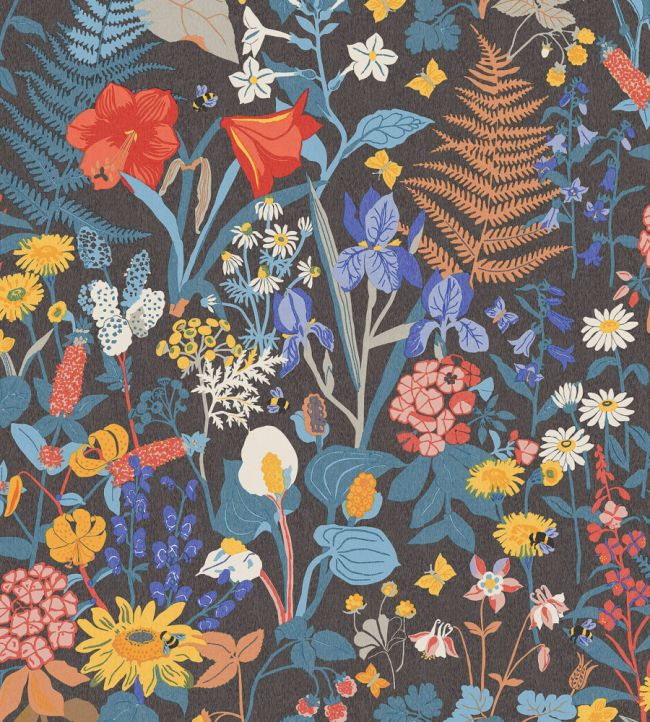 Stugrabatt Wallpaper by Borastapeter Dark Multi