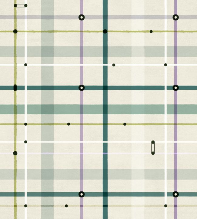 Subway Wallpaper by Tres Tintas Lilac