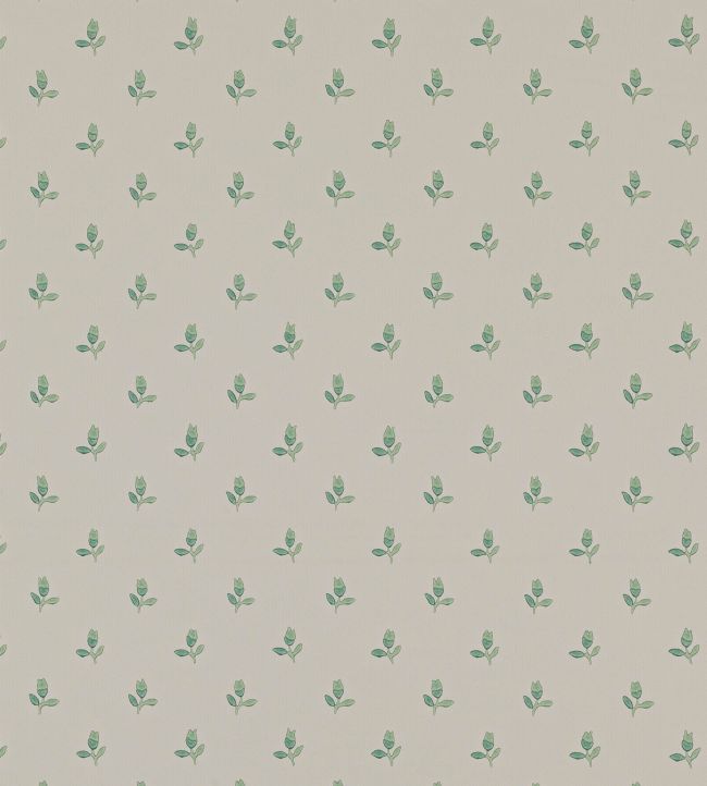 Sudbury Park Wallpaper by Colefax and Fowler Forest Green