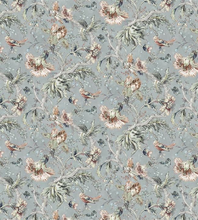 Suffolk Garden Fabric by Designers Guild Chalk Blue