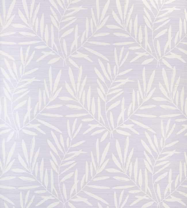 Summer Leaves Wallpaper by Thibaut Lavender