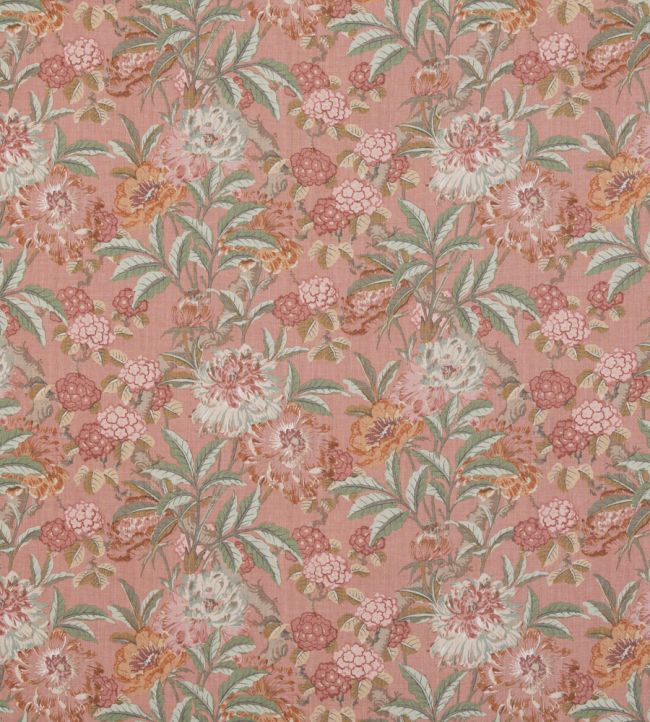 Summer Peony Fabric by GP & J Baker Red
