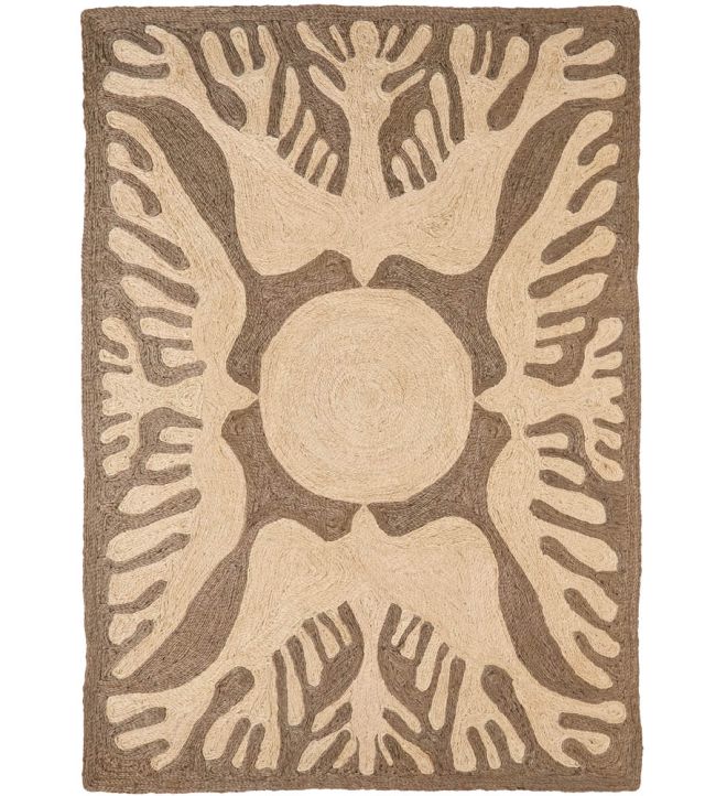 Nanimarquina Sunbirds rug Charcoal 01EAMSUNNEG03 Charcoal