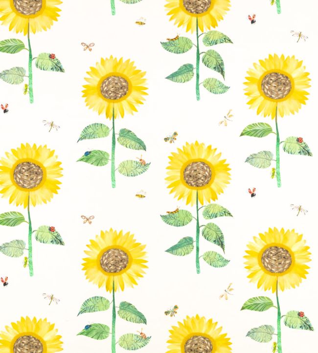 Sunny Sunflowers Fabric by Villa Nova Yellow